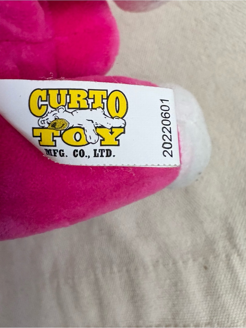 PBR Curto Toy Mfg. Co. RAZZ Pink Bull Articulated Plush 2022 Small - Picture 2 of 4